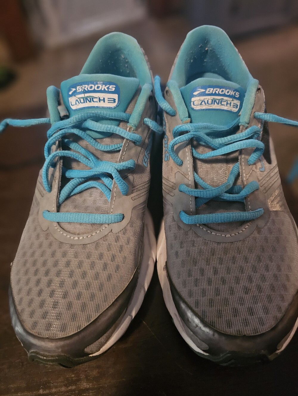 Brooks ' Launch 3 Gray & Teal Running Shoes